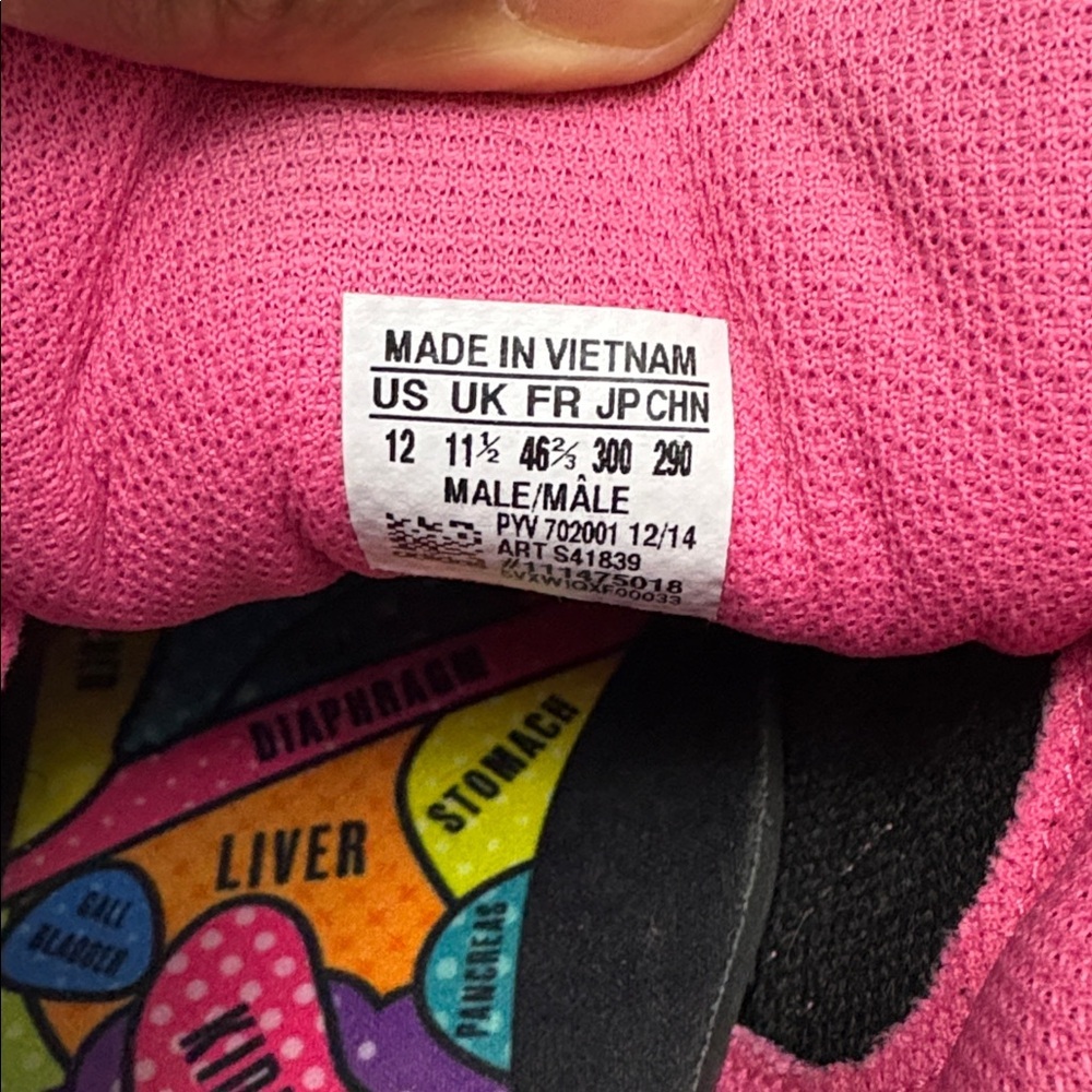 Adidas Superstar Pharrell Williams Pink Mens Size 12 Shoes Originals - Picture 15 of 15